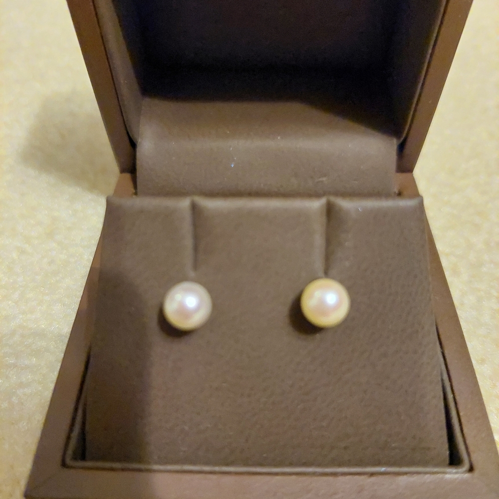 Birks pearl studs